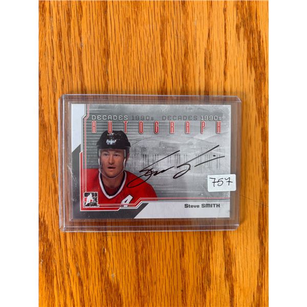 Steve Smith - Autographed Hockey Card