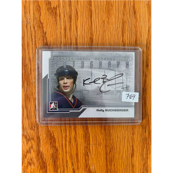 Kelly Buchberger - Autographed Hockey Card