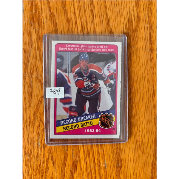 Wayne Gretzky - 1983-84 Record Breaker - Hockey Card