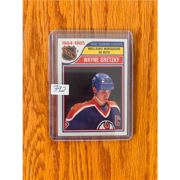 Wayne Gretzky - 1984-85 Goal Scoring Leaders - Hockey Card