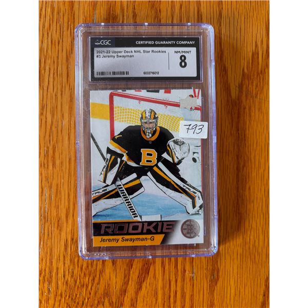Jeremy Swayman - Hockey Card - Graded Near Mint