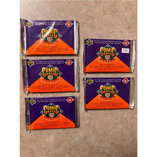 Comic Ball Baseball Card Unopened Packs (4)