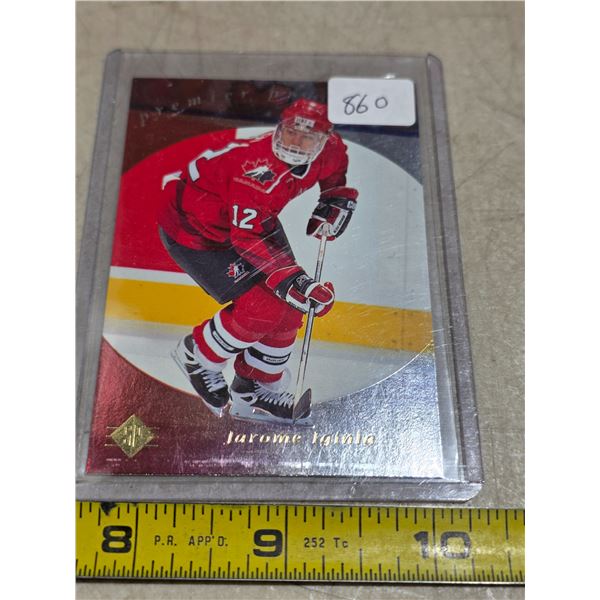 High grade jarome iginla hockey card