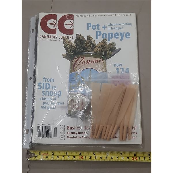 Cannabis Culture Magzine, Seeds and Hemp Wrap.