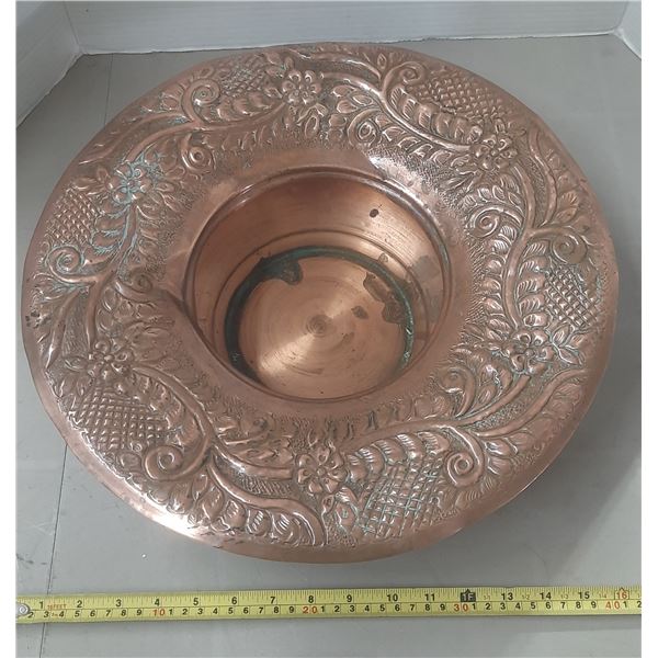 Large Copper Bowl.