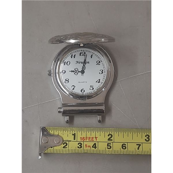 Neulon Quartz Pocket Watch. (Look Like New) - (Untested)