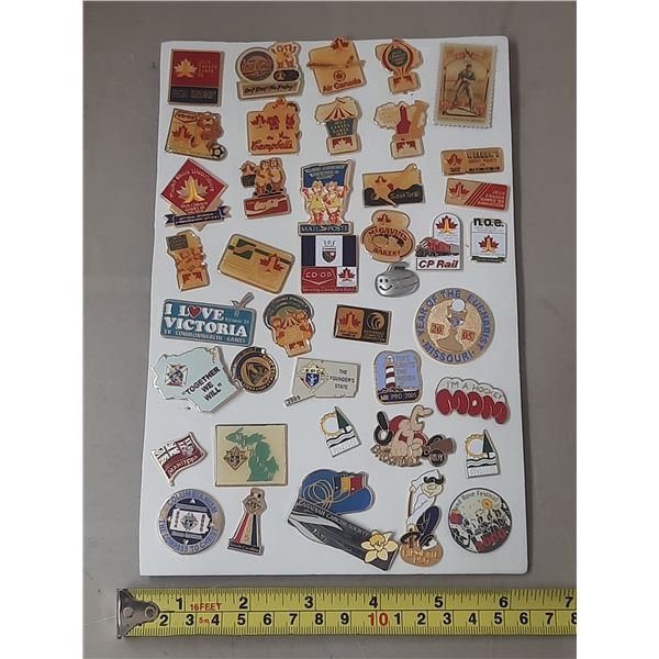 Vintage Pins Sheet.