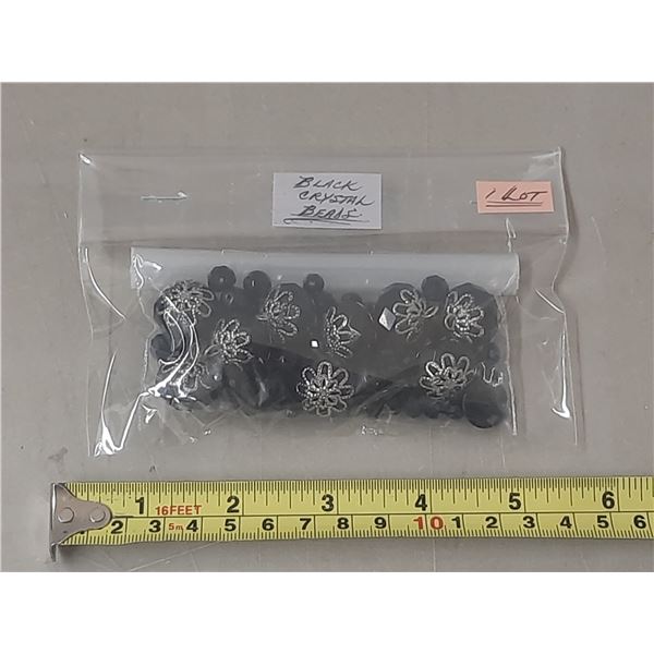 Black Crystal Beads. (We Can't Prove Authenticity)