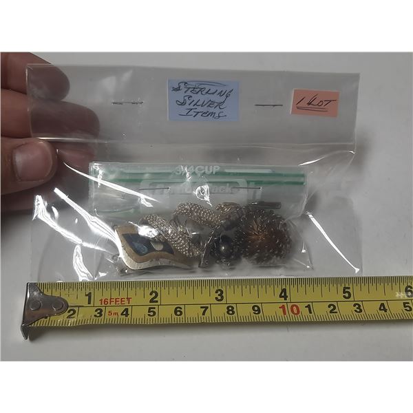 Lot of Strling SilvverItems - Weight 25g (Description As Per Consigner - We Can't Prove Authenticity