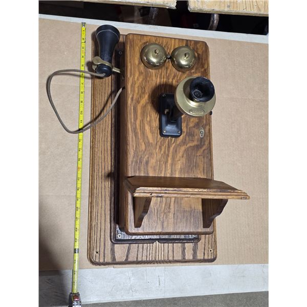 Antique box wall phone- 25" by13"