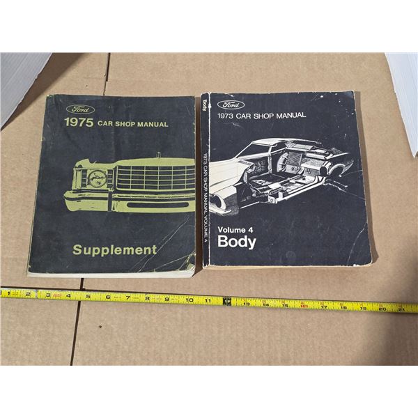 1973 and 1975 ford car shop manuals