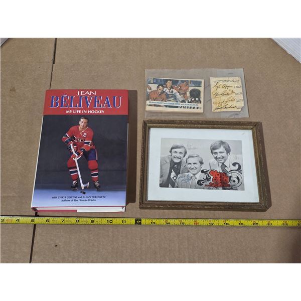 Jean beliveau book , picture and card