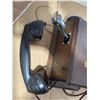 Image 3 : Antique northern electric wall phone and side mount battery box