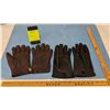 Image 1 : Men's Genuine Leather Lined Gloves. 1 PR Black XL and 1 PR Brown XL.
