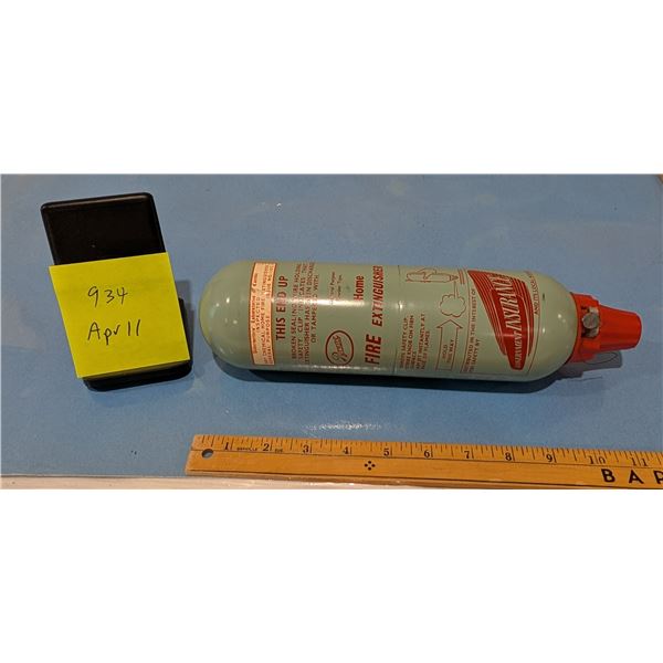 Vintage 60s Pyrene Dry Powder Home Fire Extinguisher