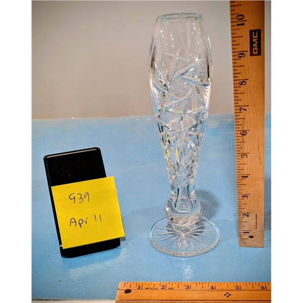 Pinwheel Crystal Flower Vase