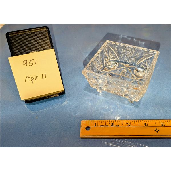 Pinwheel Crystal Candy Dish