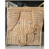 Image 1 : Cute woven Elephant Wicker Laundry Hamper with attached lid - 16" x 20" x 13"