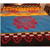Image 1 : Wool Pendleton Blanket "Gift of Life" pattern - reverse side has red background - 56" x 70"