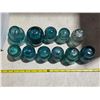 Image 2 : Various blue glass insulators
