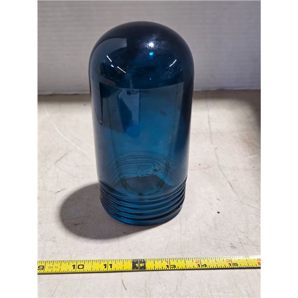 Blue glass light cover- Crouse hinos