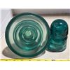 Image 4 : Green glass insulators- Fred M Locke