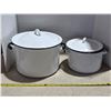 Image 1 : Enamelware pots and with lids