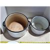 Image 3 : Enamelware pots and with lids