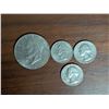 Image 1 : 1976 American Dollar and (3) 25 Cent American Coins (1973/1982/1995)