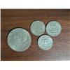 Image 2 : 1976 American Dollar and (3) 25 Cent American Coins (1973/1982/1995)