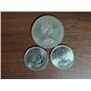 Image 2 : Canadian 1975 Dollar and (2) 25 Coins (1) Poppy 1945-2010 (1) Breast Cancer 2006