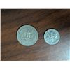 Image 2 : American 25 Cent Coin 1967 and American 1965 10 Cent Coin