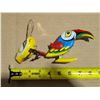 Image 6 : (2) Vintage Wind Up Bird Toys w/ Original Boxes (Both Work)