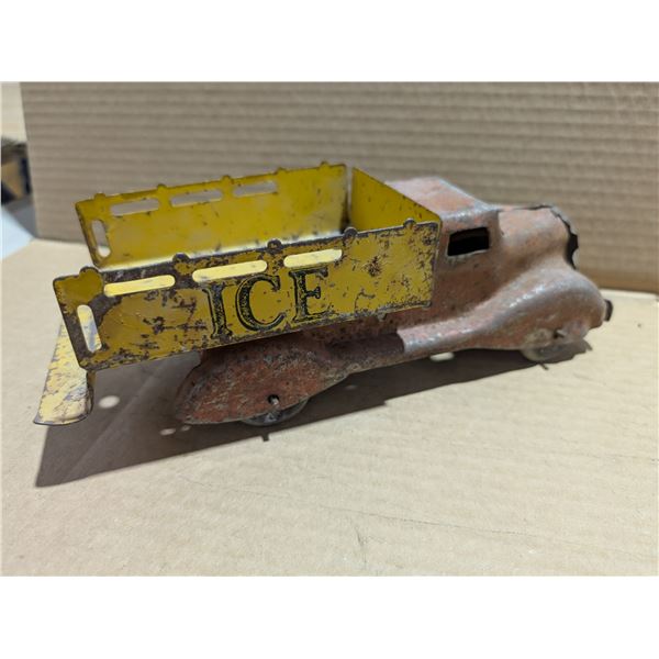 Antique/Vintage ICE Moving Toy Transport Truck