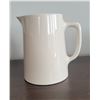 Image 1 : 6 1/2" tall x 4" wide - cream pottery pitcher