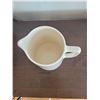 Image 2 : 6 1/2" tall x 4" wide - cream pottery pitcher