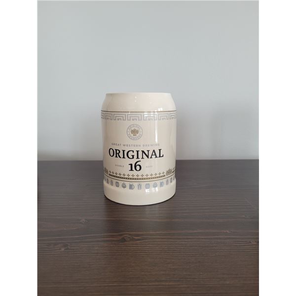 Two Canadian beer steins - one is stoneware