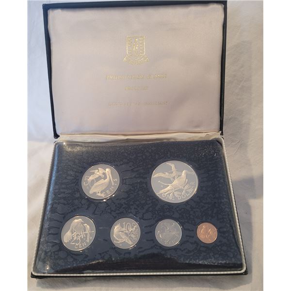 1973 British Virgin Islands Proof Set - for silver weight refer to photos