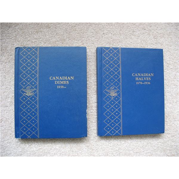 LOT OF 2 DIFFERENT DELUXE COIN ALBUMS with plastic protection - EMPTY