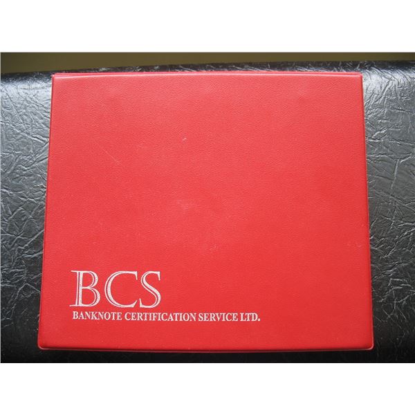 BANKNOTE CERTIFICATION SERVES GRADED PAPER ALBUM - Empty