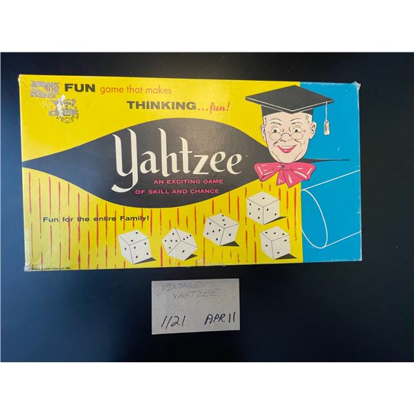 Vintage Yahtzee game