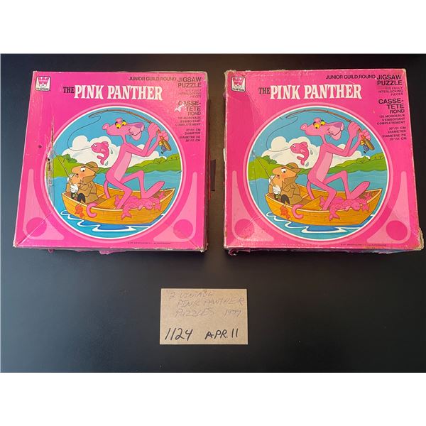 2 Vintage Pink Panther puzzles - 1977