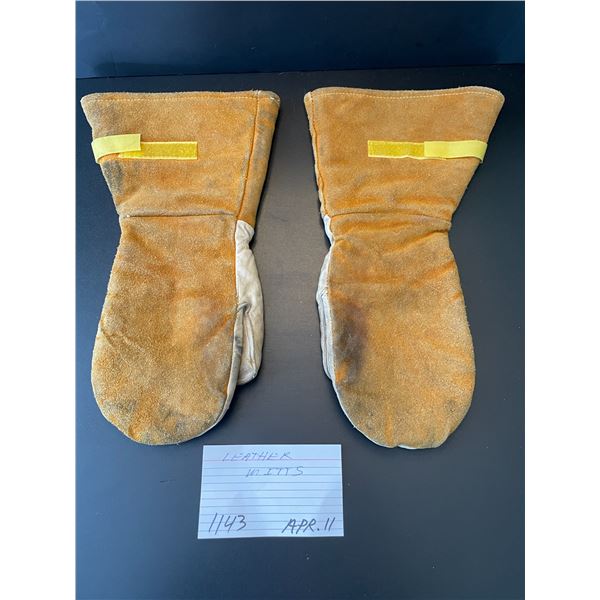 Leather mitts