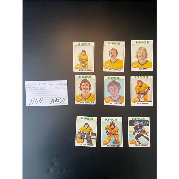 Vintage LA King hockey cards