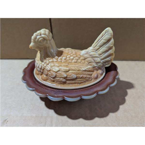 Hen on Nest 5"
