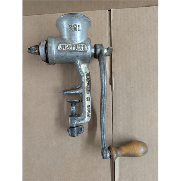 Antique/Vintage No.1 Beatrice, Made in England Meat/Spice Grinder