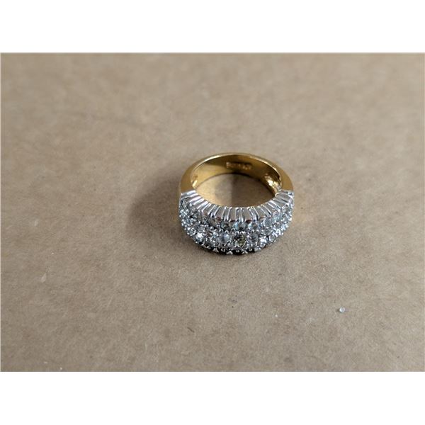 18K Stamped Marked Ring
