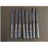 Image 1 : Flirtation Pattern Stainless Steel Dinner Knives - handles might be silver, unverified