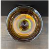 Image 2 : Marigold Carnival Glass “Kings Crown“ Thumbprint Compote