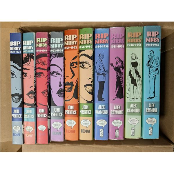 Set of (10) RIP KIRBY From 1948-1973 Re Presenting Comic Collections
